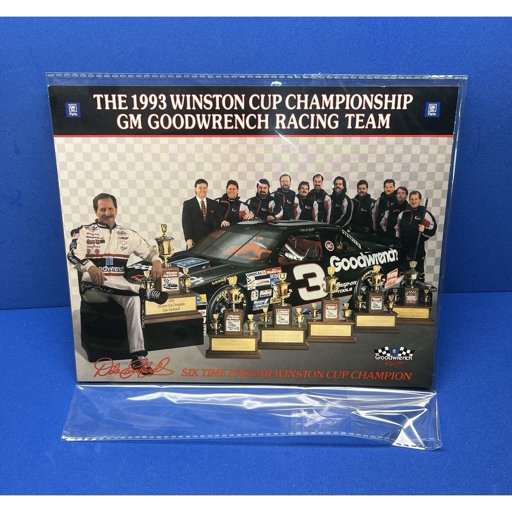 NASCAR‎ -  Dale Earnhardt 1993 WINSTON CUP RACING 6TIME CHAMP 8x10 Photo